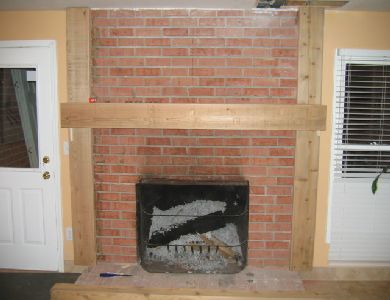fireplace before